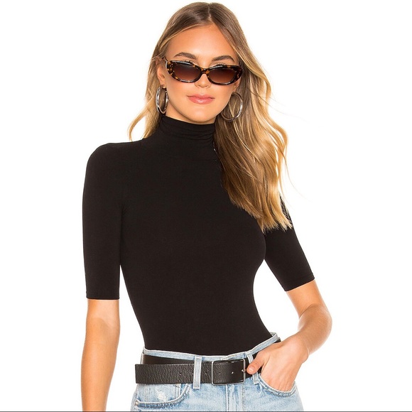 Commando Tops - Commando Ballet Short Sleeve Turtleneck Bodysuit